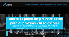 Desktop Screenshot of cdsformacionprofesionaldeportiva.com