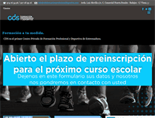 Tablet Screenshot of cdsformacionprofesionaldeportiva.com